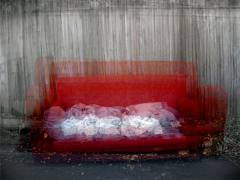 Photograph: Red Sofa by 'Pong
