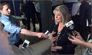 Photograph of Senator Helen Coonan at ACS Election Forum