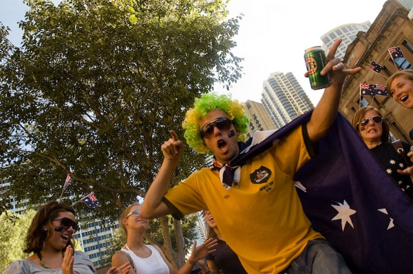 Photograph of Australia Day reveller by Trinn Suwannapha