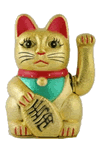 Photo of chinese Lucky Cat with waving arm