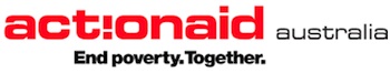 ActionAid Australia logo: End poverty. Together.