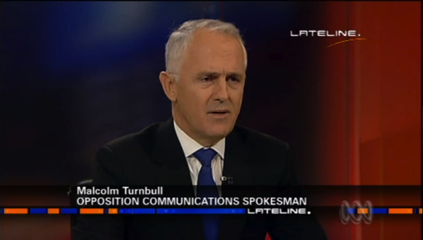 Malcolm Turnbull on ABC TV's Lateline: click for video and transcript