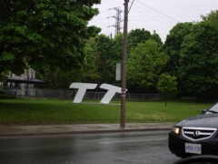 Photograph of illegal Audi sign in Toronto