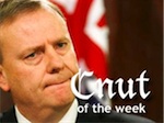 Photograph of Peter Costello as Cnut of the Week