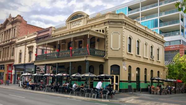 Exeter Hotel, Rundle Street, Adelaide: click to embiggen
