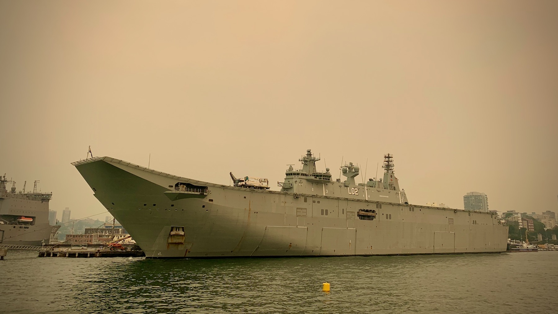 HMAS Canberra at Fleet Base East
