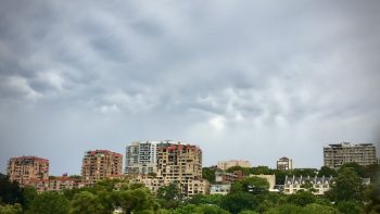 Cloudy day over Potts Point