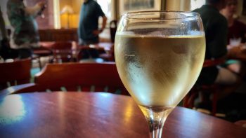 Glass of Riesling