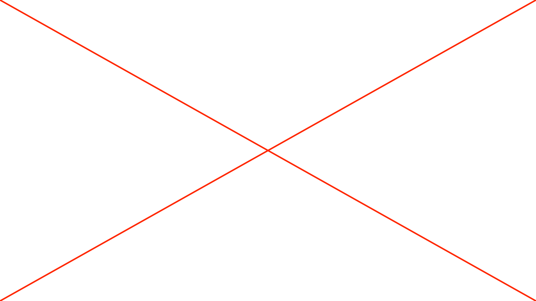 A totally white image, except for a saltire cross in very narrow red lines.